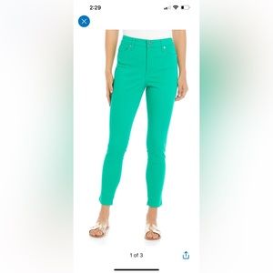 Crown & Ivy - Skinny (Regular Length) - Green Denim - NWT
